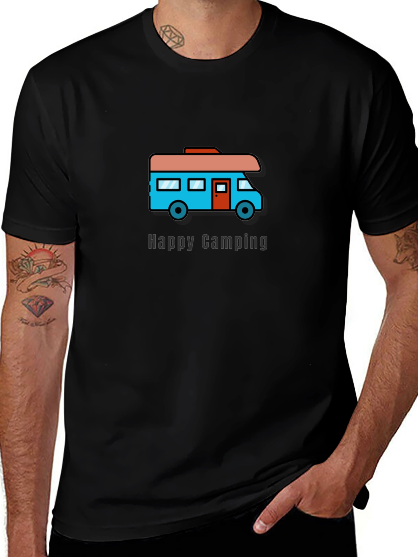 Happy Camping RV Graphic T-Shirt