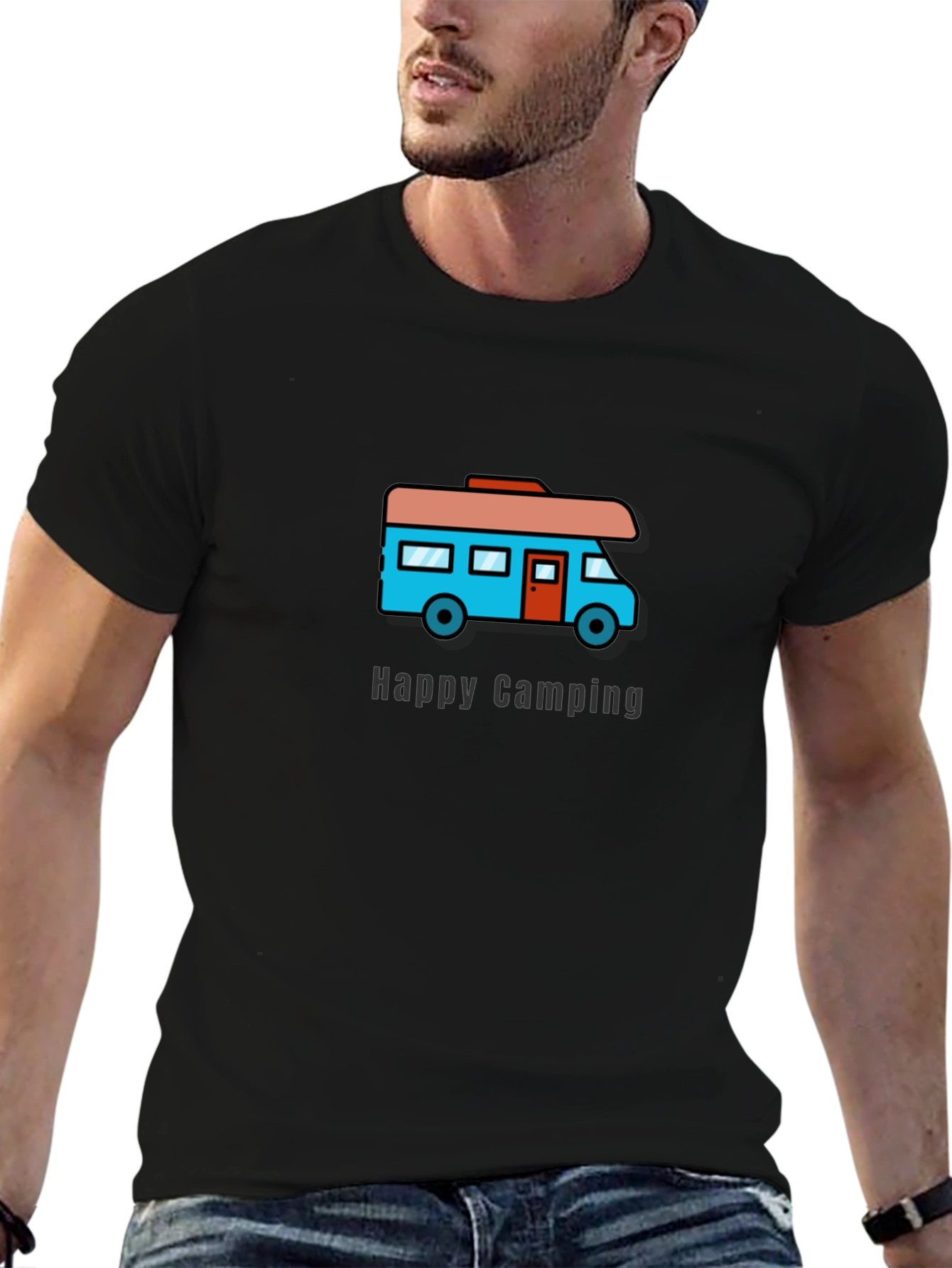 Happy Camping RV Graphic T-Shirt