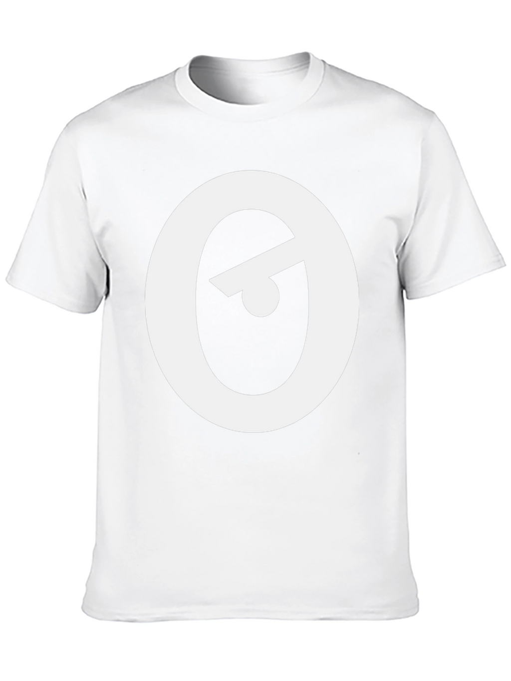 Modern Black T-Shirt with Abstract Eye Logo