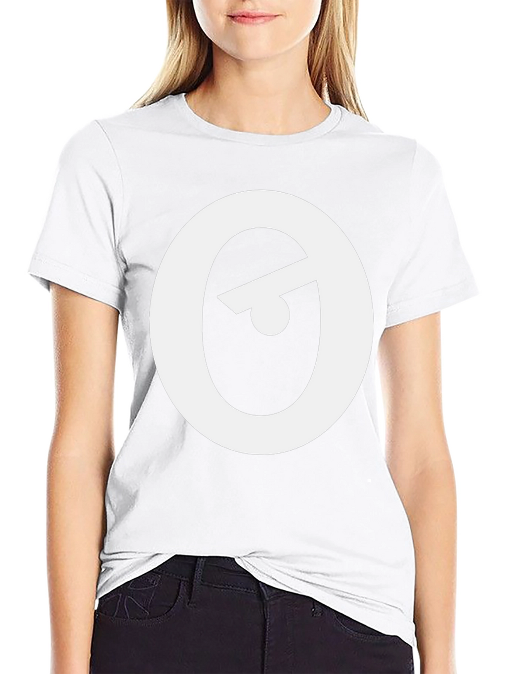 Modern Black T-Shirt with Abstract Eye Logo