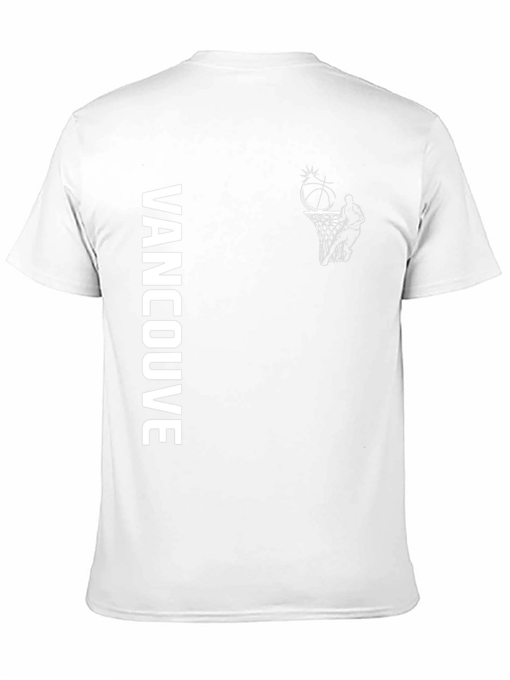 Vancouver Basketball Graphic T-Shirt - Black Cotton Tee