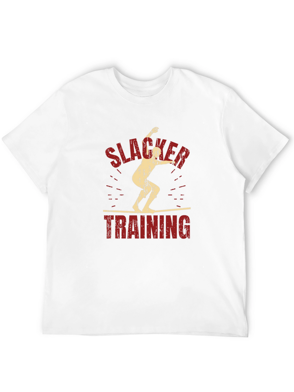 Slacker Training Graphic Tee - Black Cotton T-Shirt