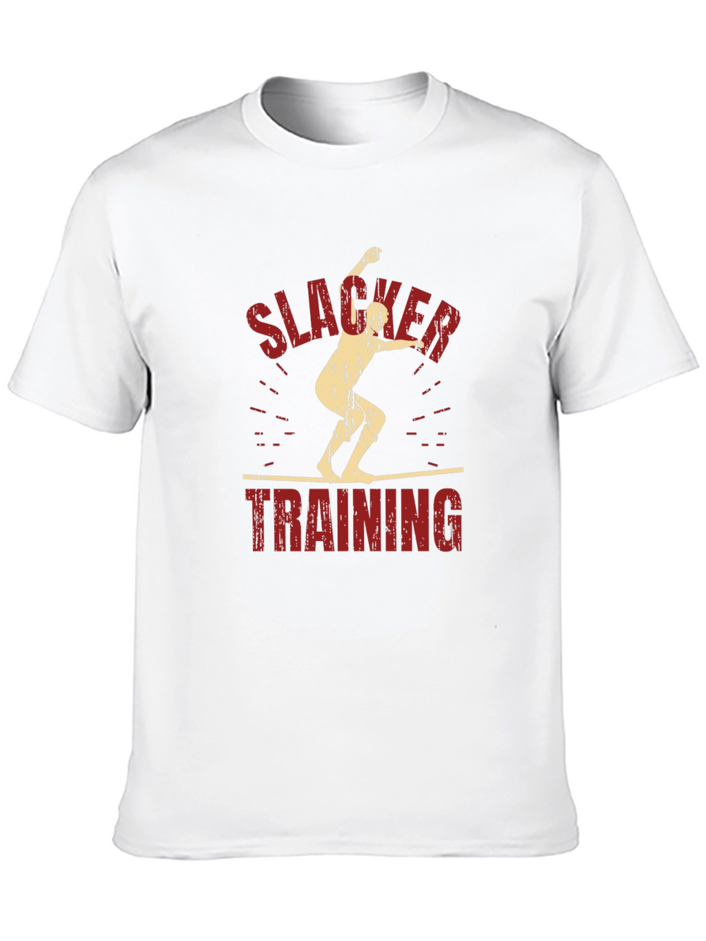 Slacker Training Graphic Tee - Black Cotton T-Shirt