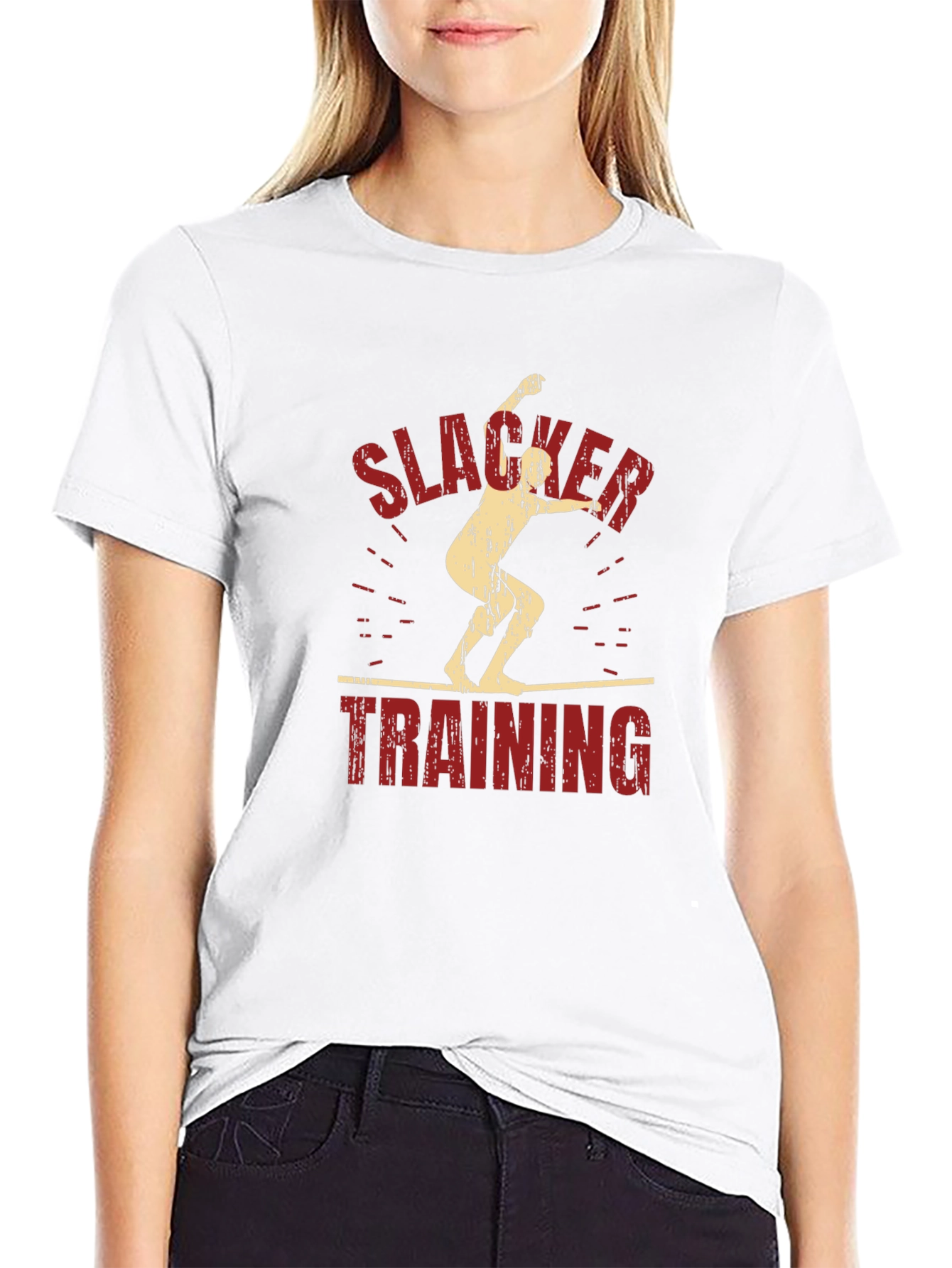 Slacker Training Graphic Tee - Black Cotton T-Shirt