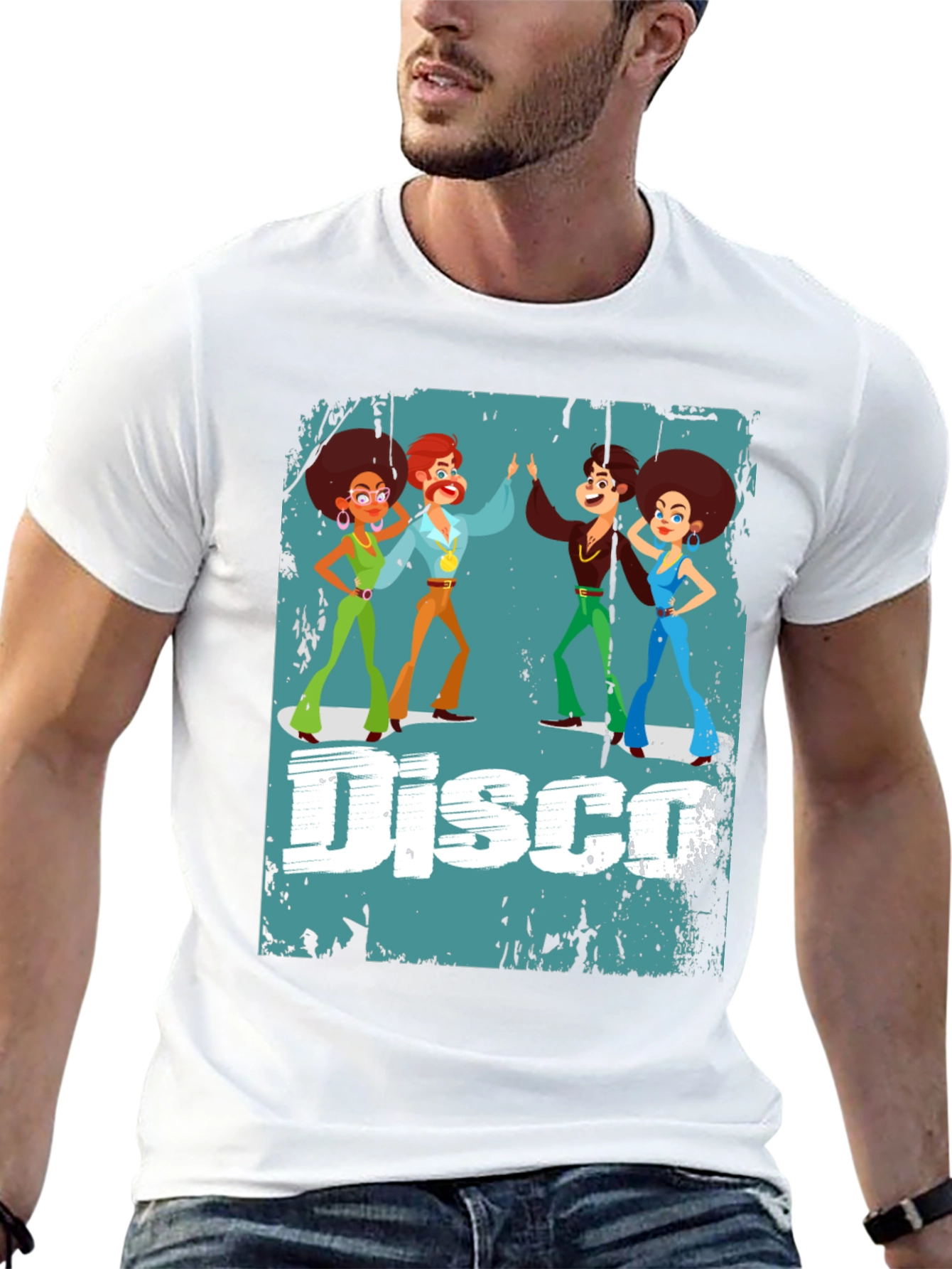 Retro Disco Graphic T-Shirt