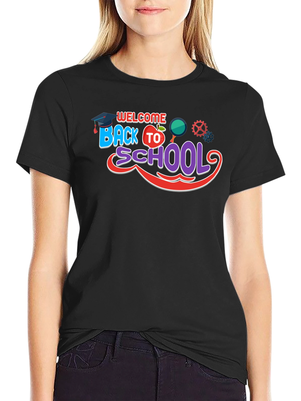 Welcome Back To School Black T-Shirt