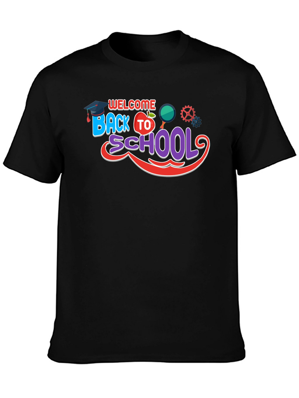 Welcome Back To School Black T-Shirt