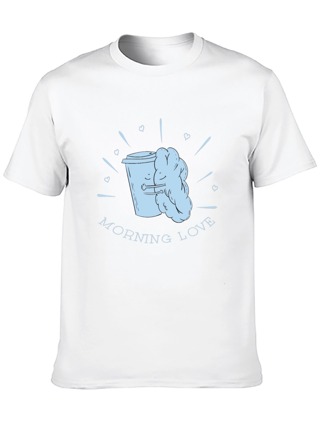 Morning Love Coffee T-Shirt - Black Graphic Tee