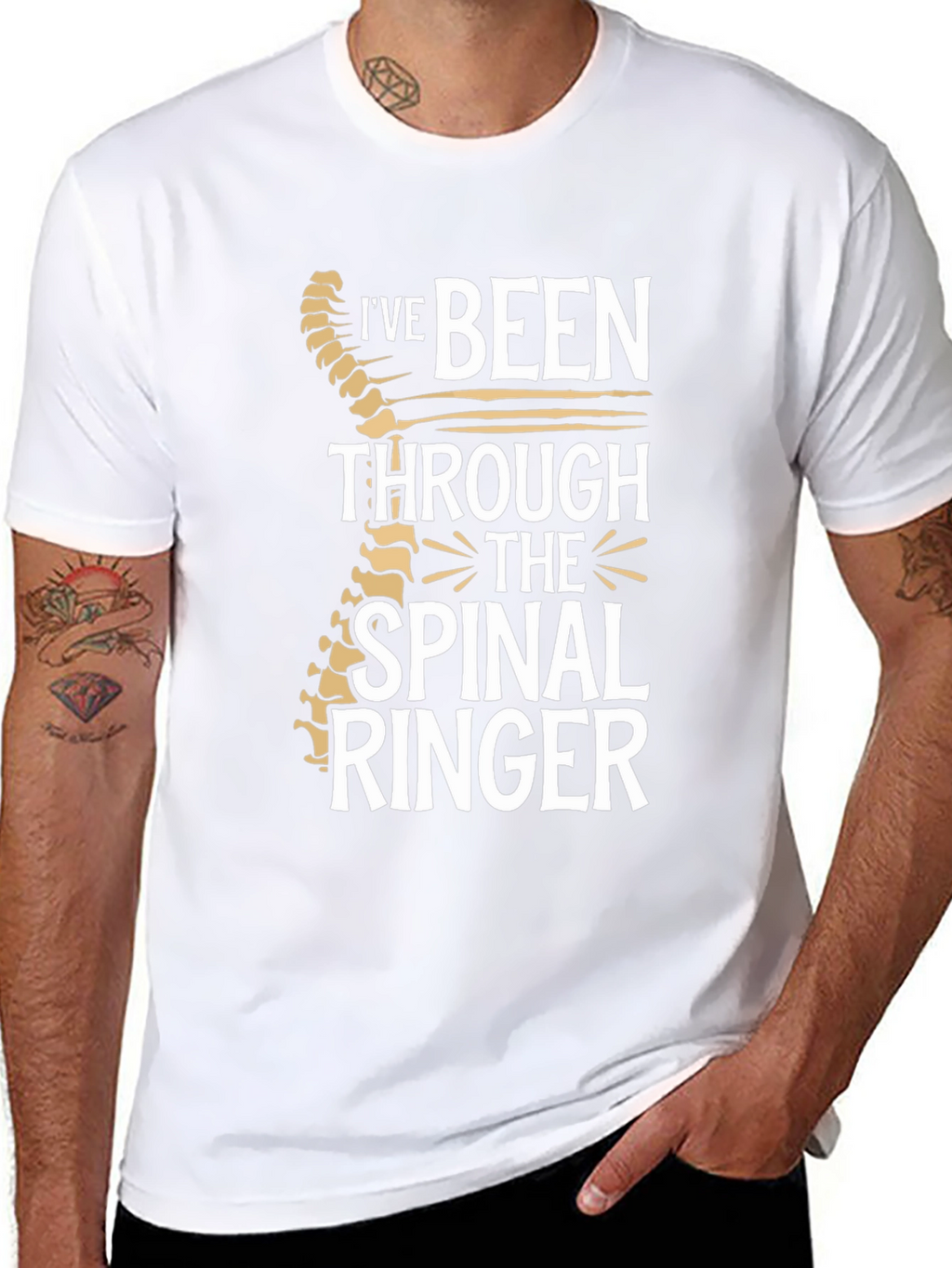 Spinal Ringer T-Shirt - Chiropractic Humor Tee