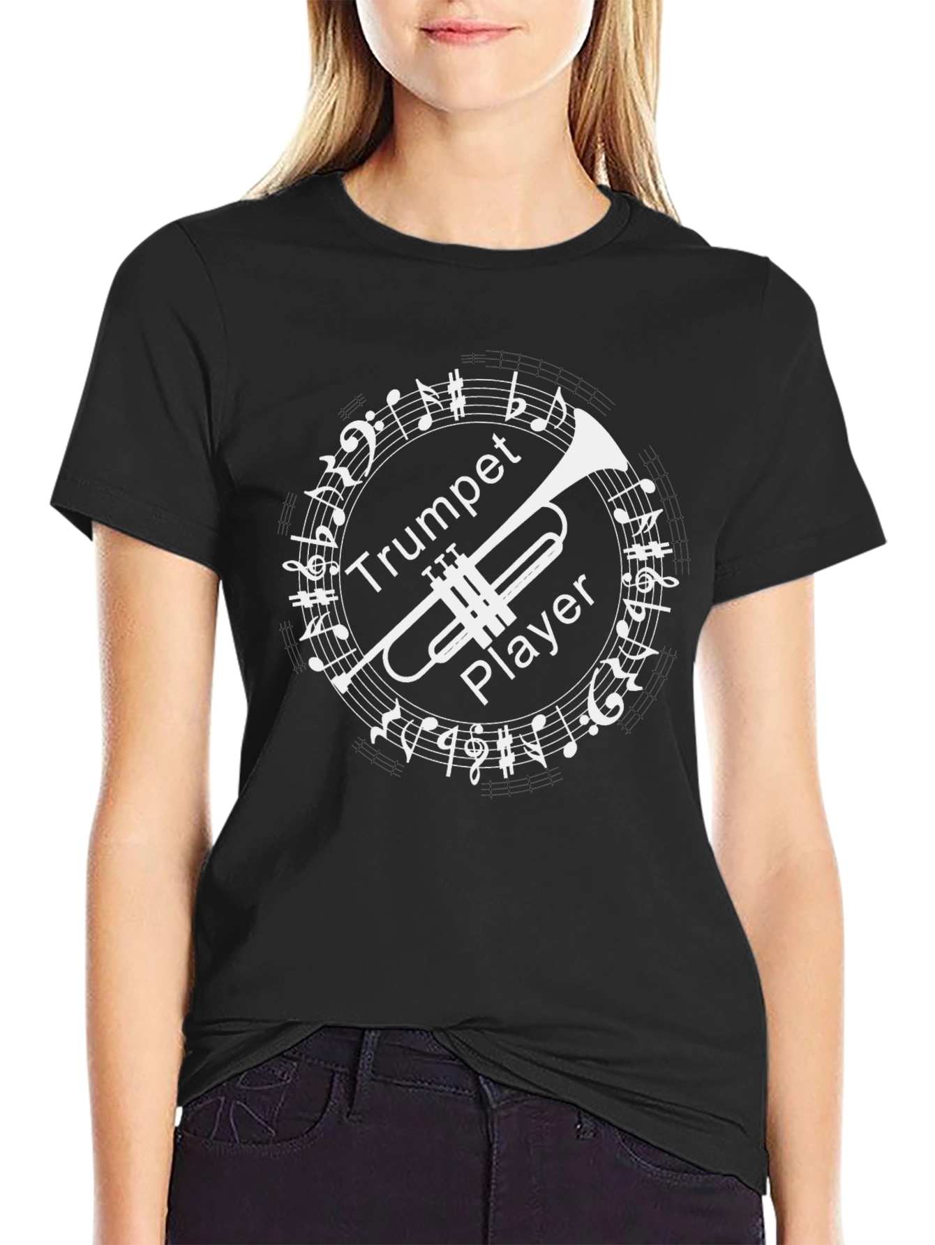 Trumpet Player Graphic Tee - Music Lovers Shirt