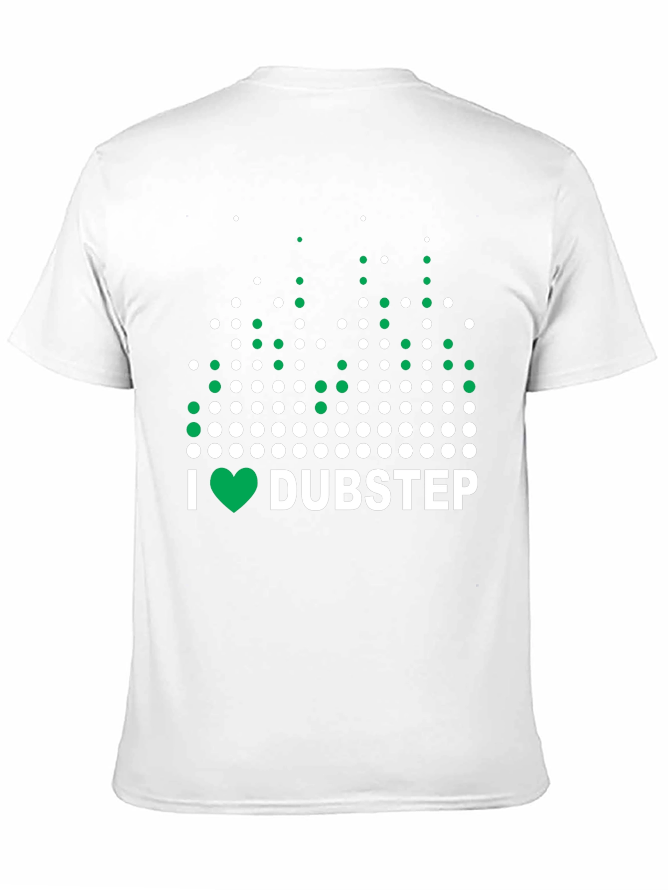 I Heart Dubstep Graphic Tee - Black Cotton T-Shirt