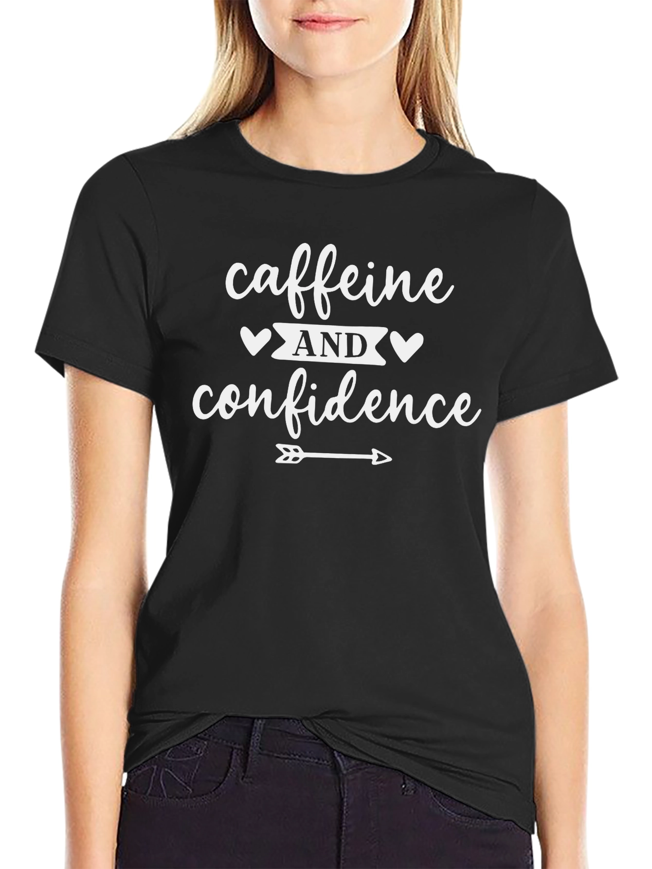 Caffeine and Confidence Graphic Tee