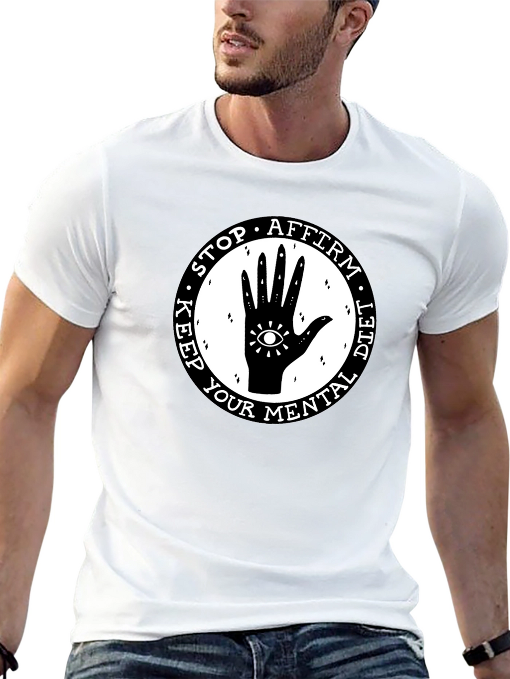 Mental Health T-Shirt: Stop Affirm Diet