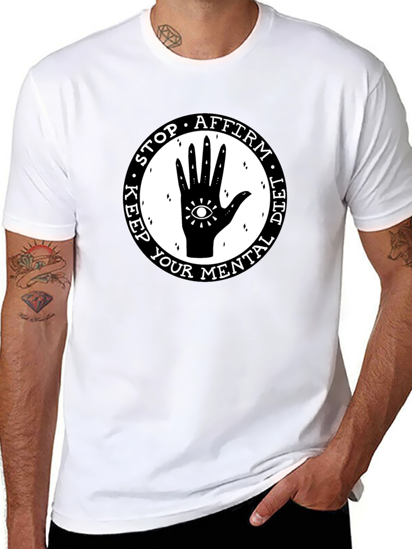 Mental Health T-Shirt: Stop Affirm Diet