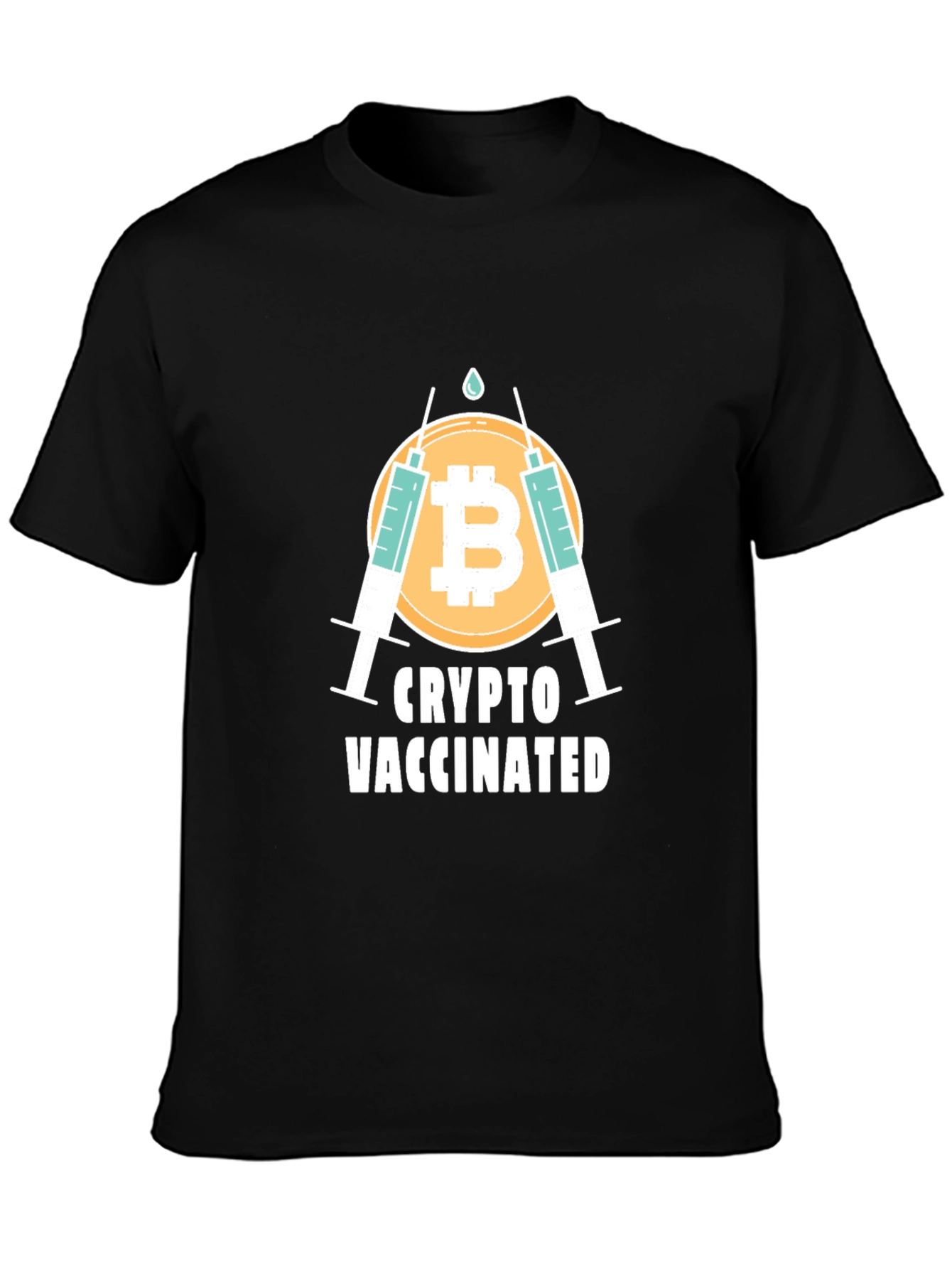 Crypto Vaccinated Graphic T-Shirt