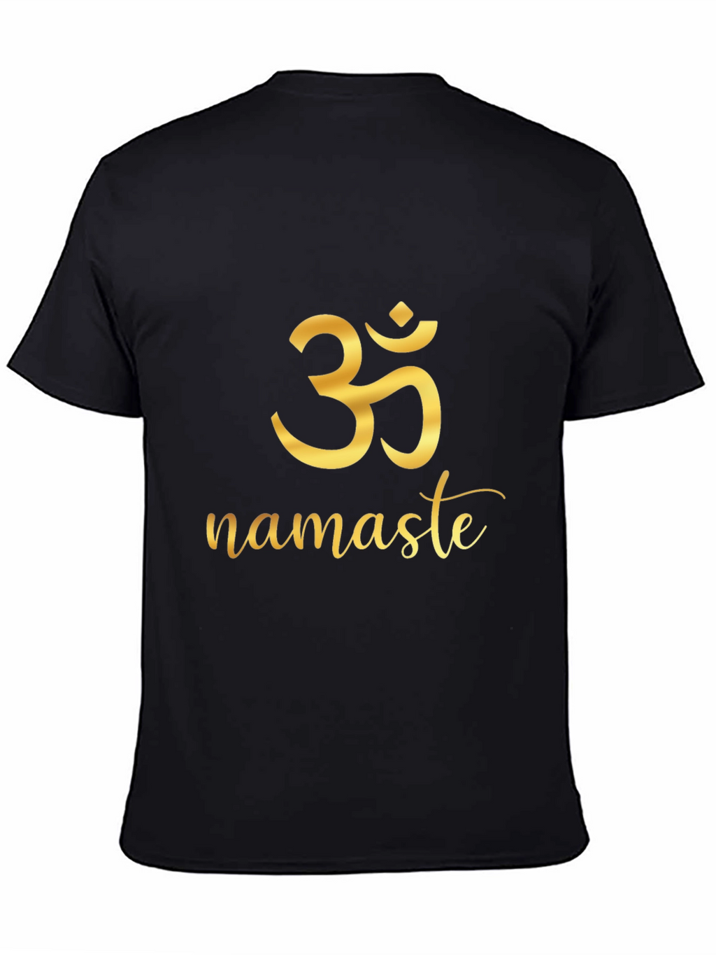 Om Namaste Graphic Black T-Shirt