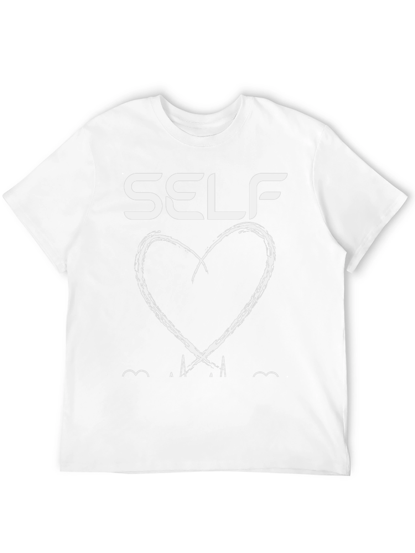 Self Love Heart Graphic Black T-Shirt