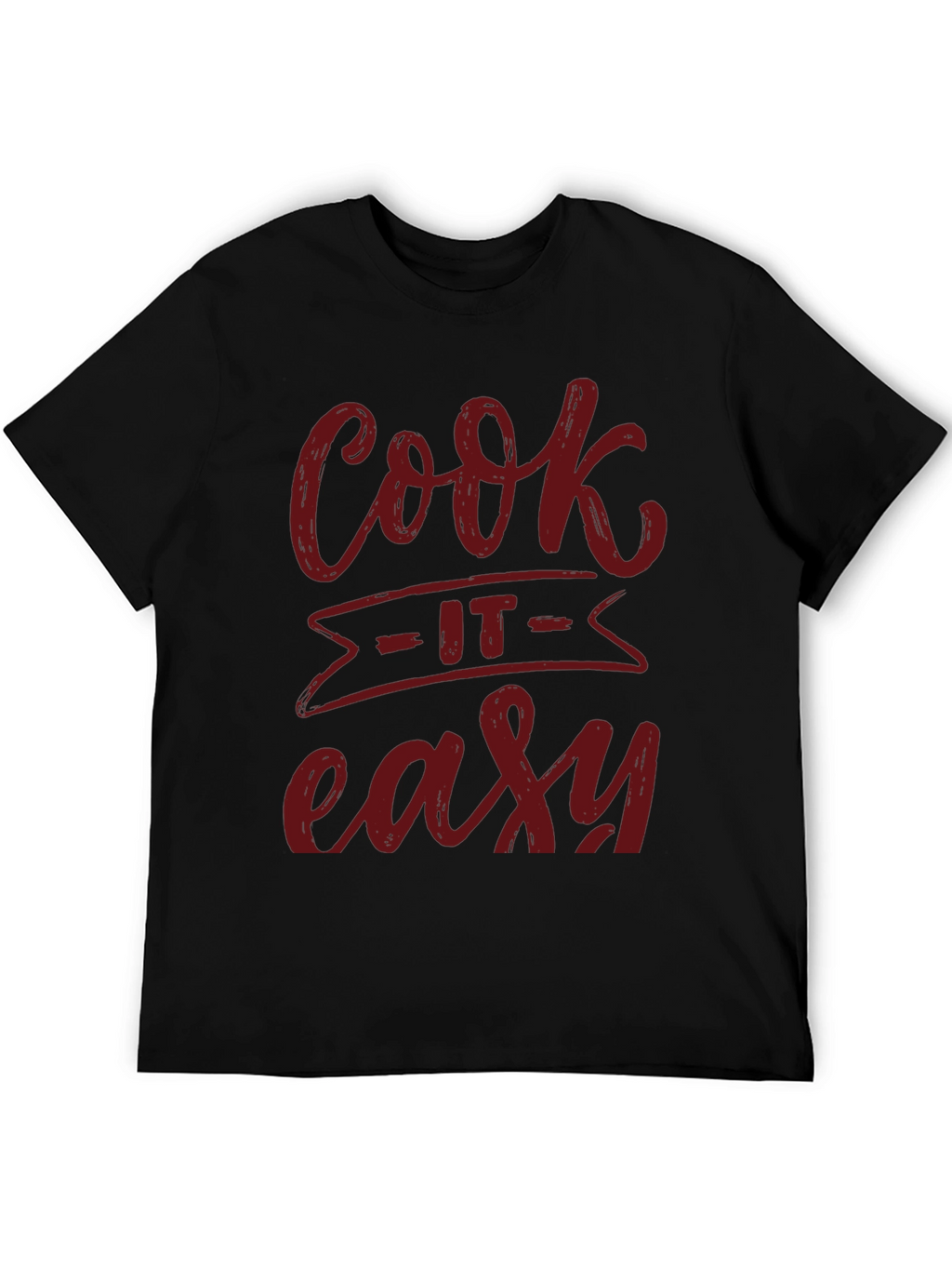 Cook It Easy Black Graphic Tee