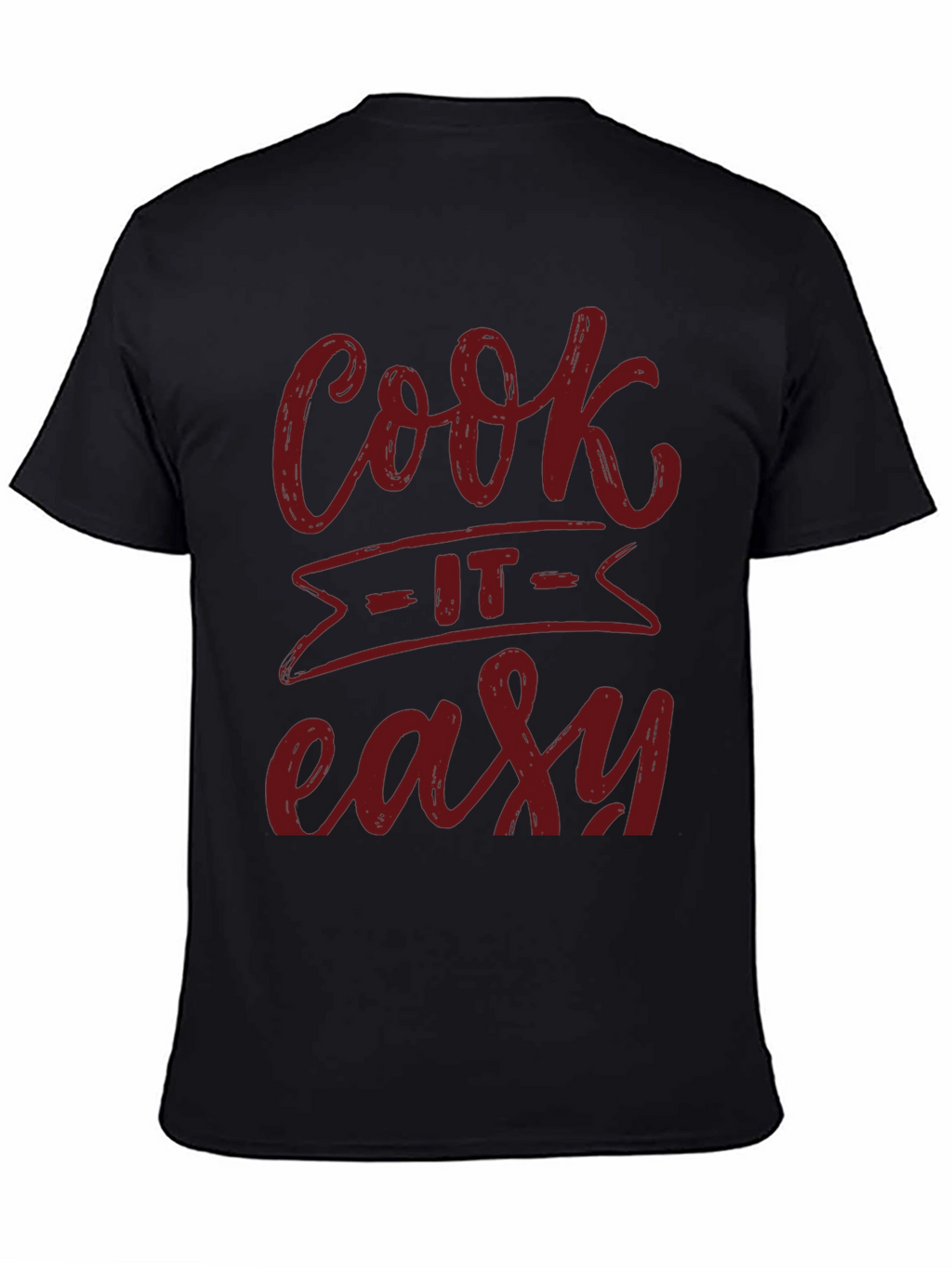 Cook It Easy Black Graphic Tee
