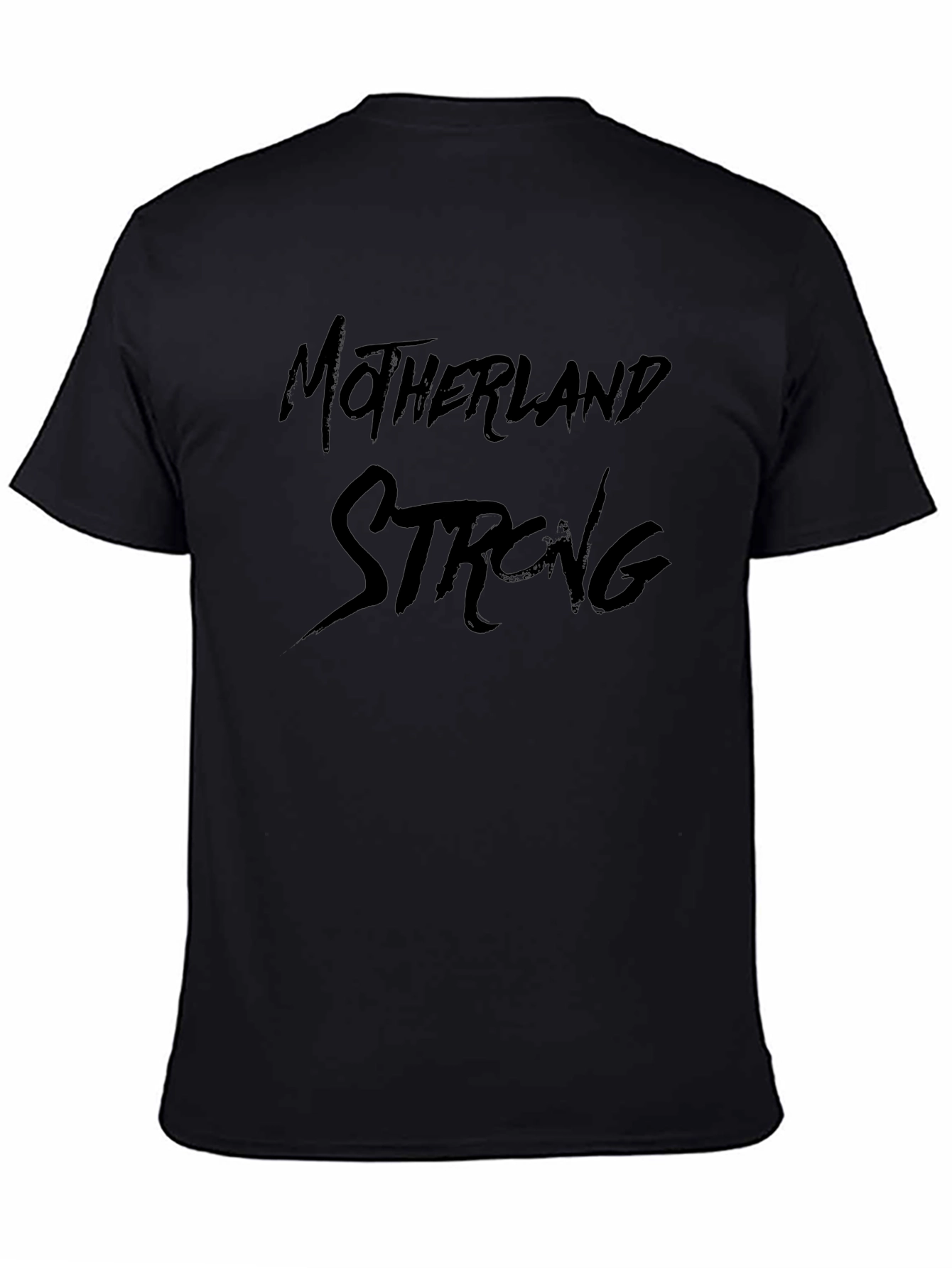 Motherland Strong Graphic Tee - Black T-Shirt