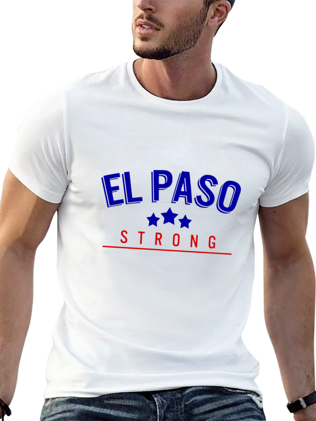 El Paso Strong Graphic Tee - Patriotic Design