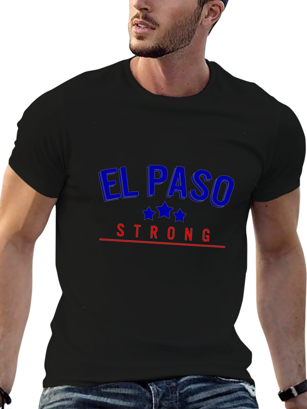 El Paso Strong Graphic Tee - Patriotic Design