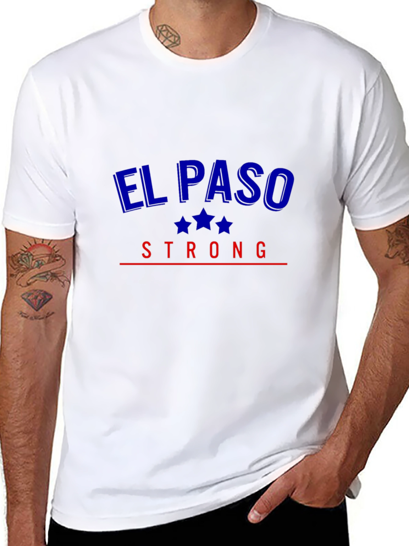 El Paso Strong Graphic Tee - Patriotic Design