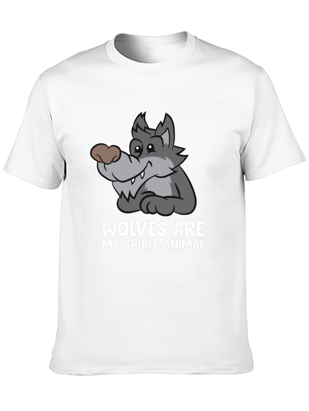 Wolves Are My Spirit Animal Black T-Shirt