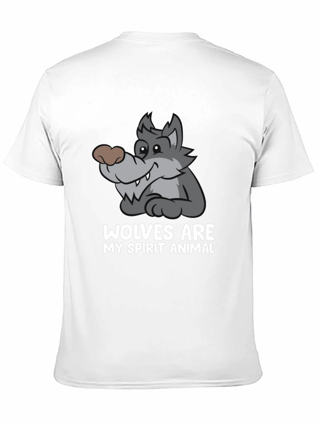 Wolves Are My Spirit Animal Black T-Shirt