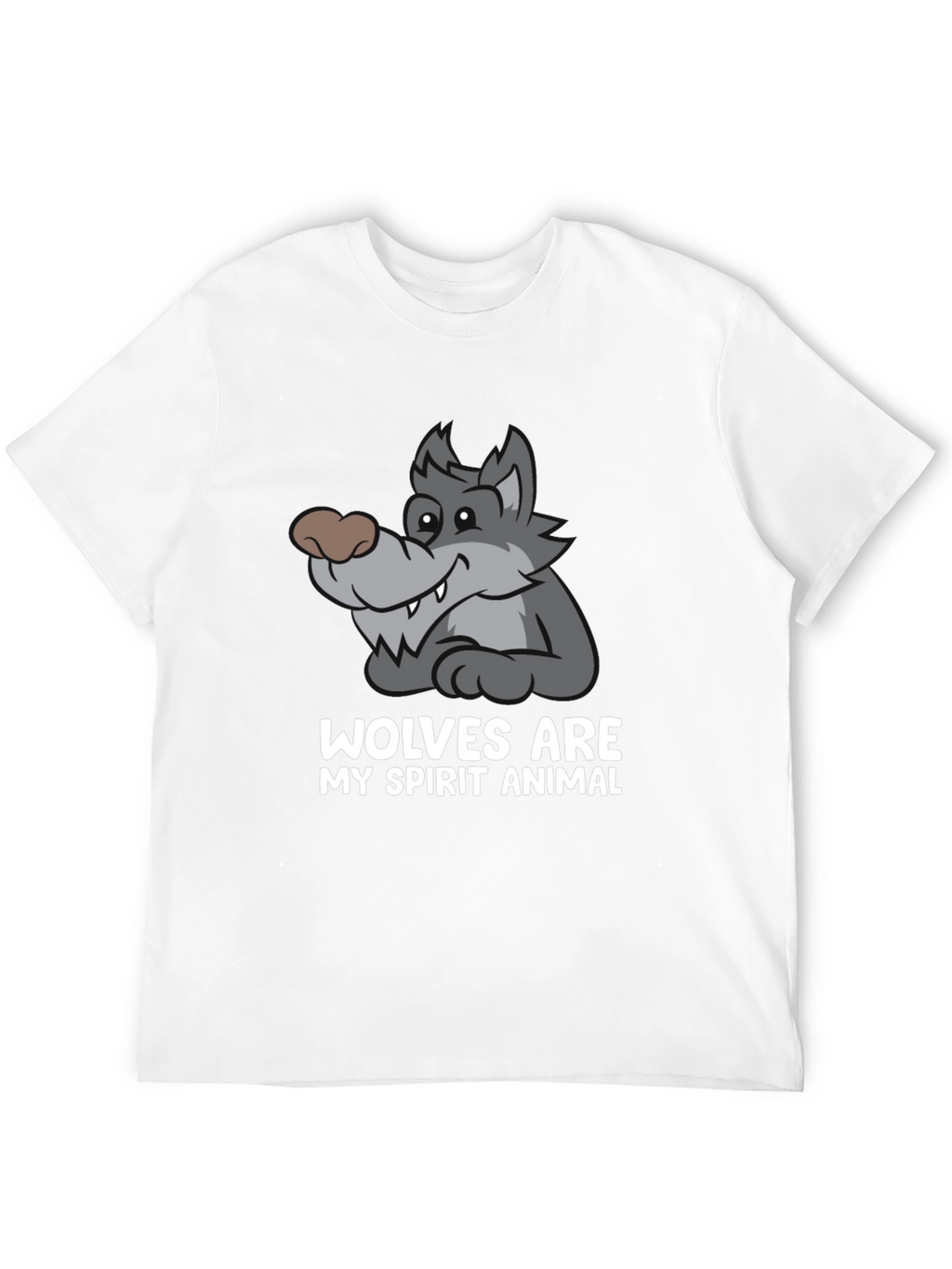 Wolves Are My Spirit Animal Black T-Shirt
