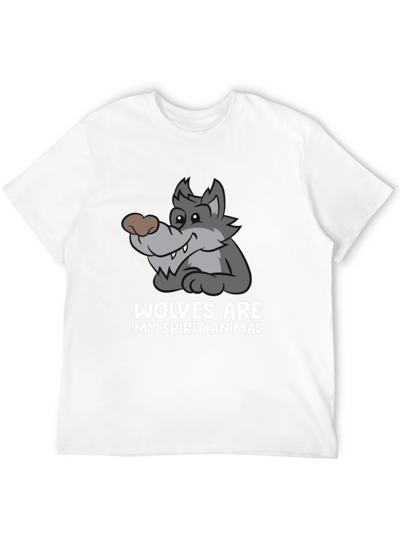 Wolves Are My Spirit Animal Black T-Shirt