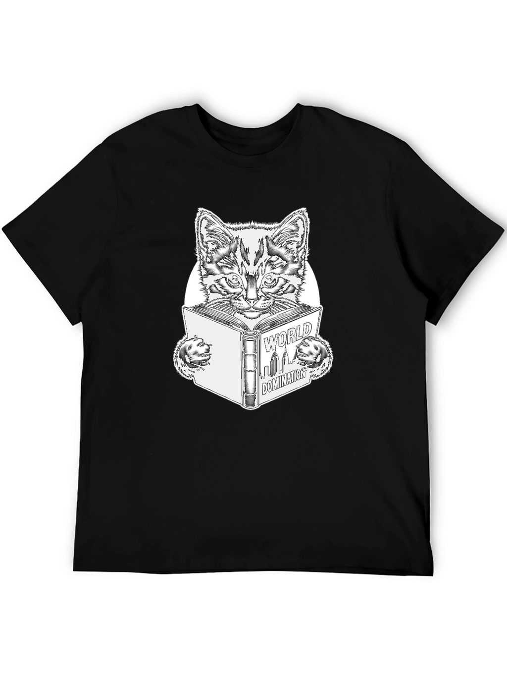 World Domination Cat T-Shirt - Black