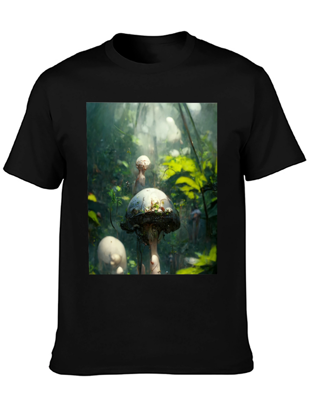 Mushroom Forest Graphic Tee - Nature Inspired Style