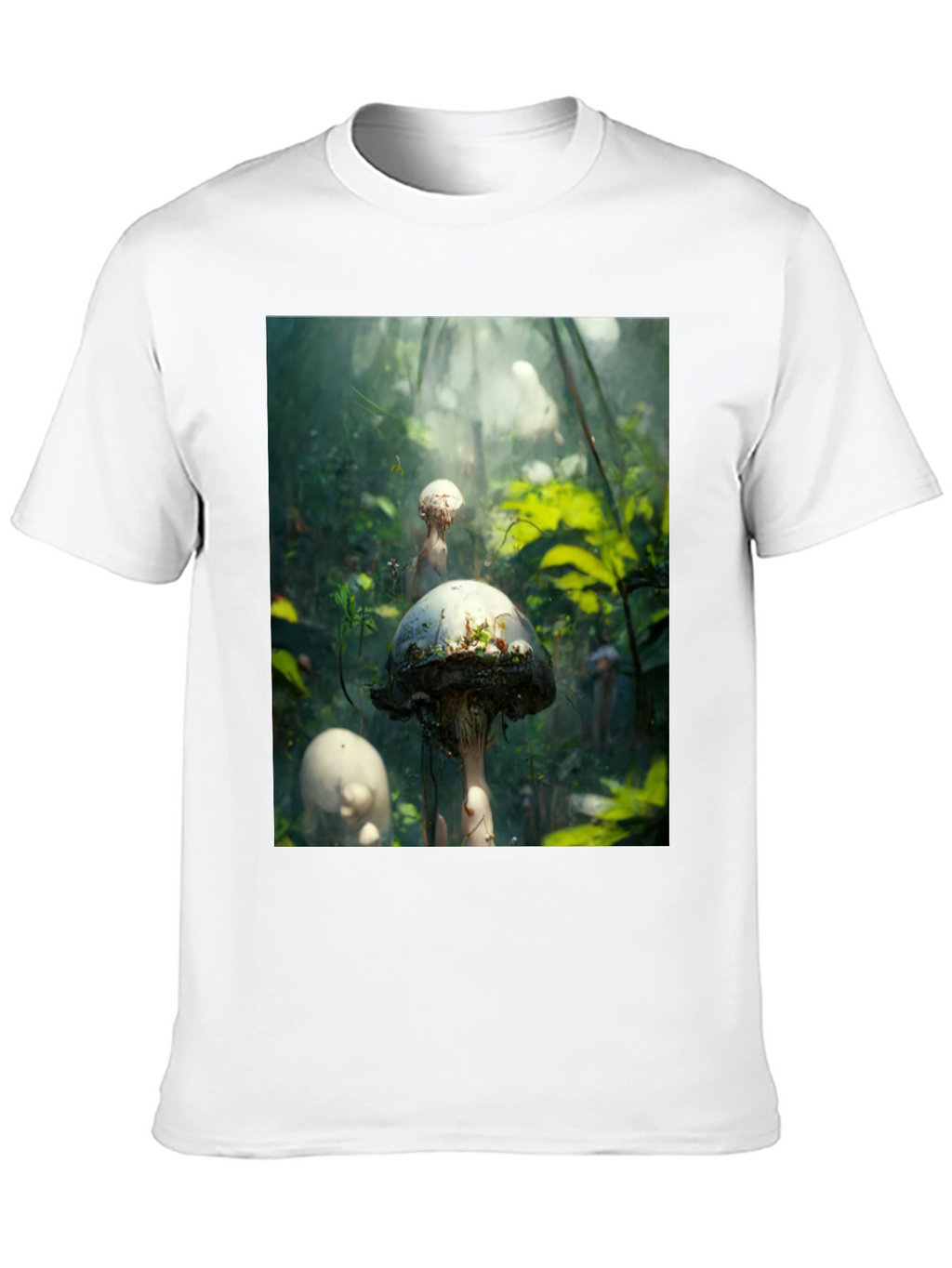 Mushroom Forest Graphic Tee - Nature Inspired Style