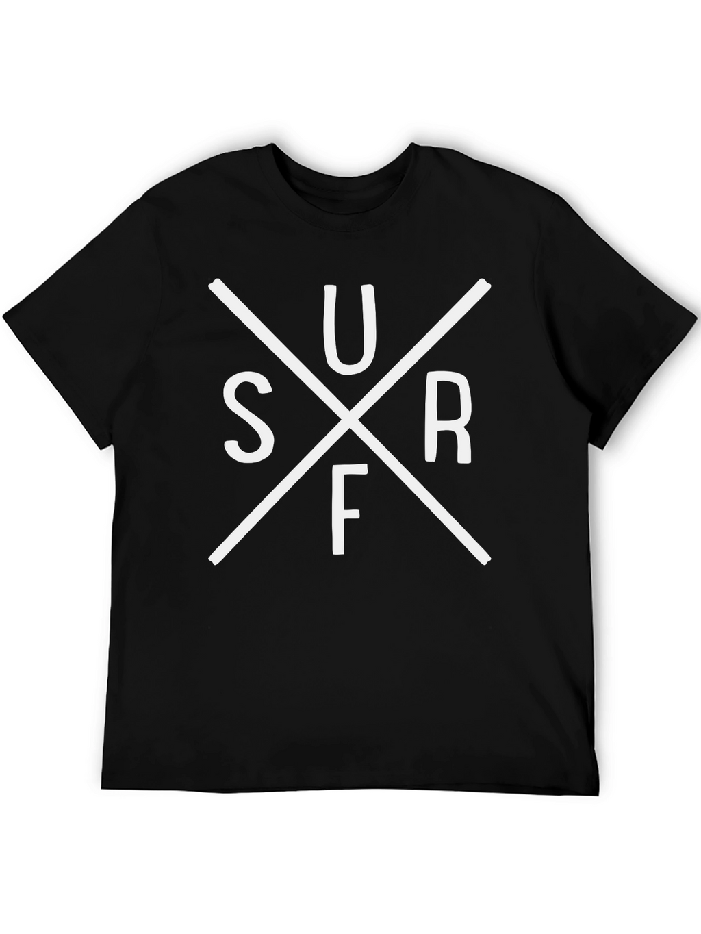 Surf Graphic Tee - Stylish Mens Black T-Shirt
