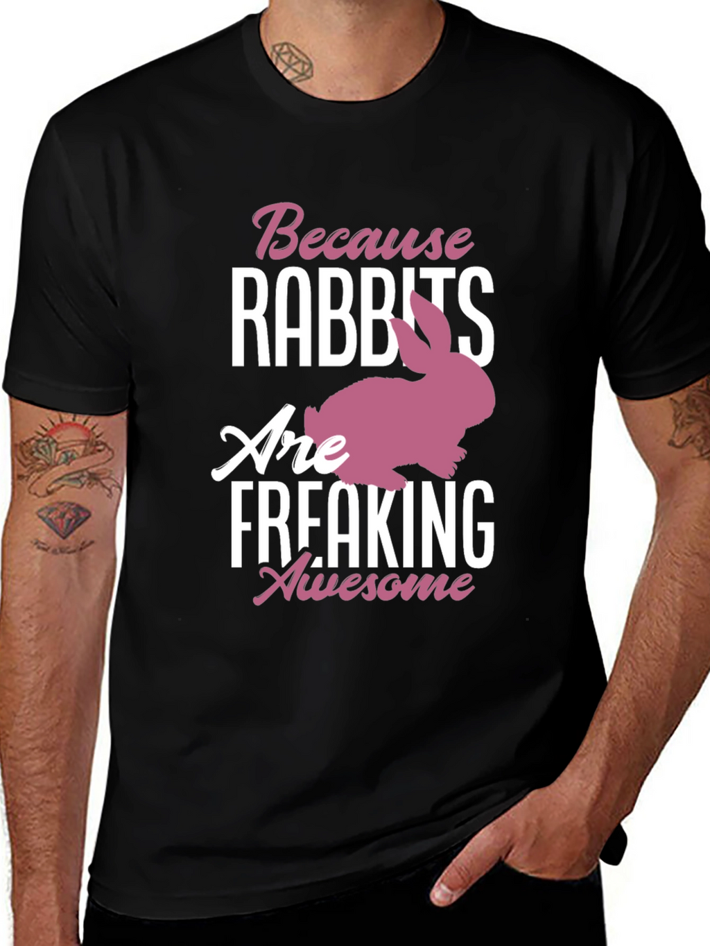 Rabbits Are Awesome Graphic Tee