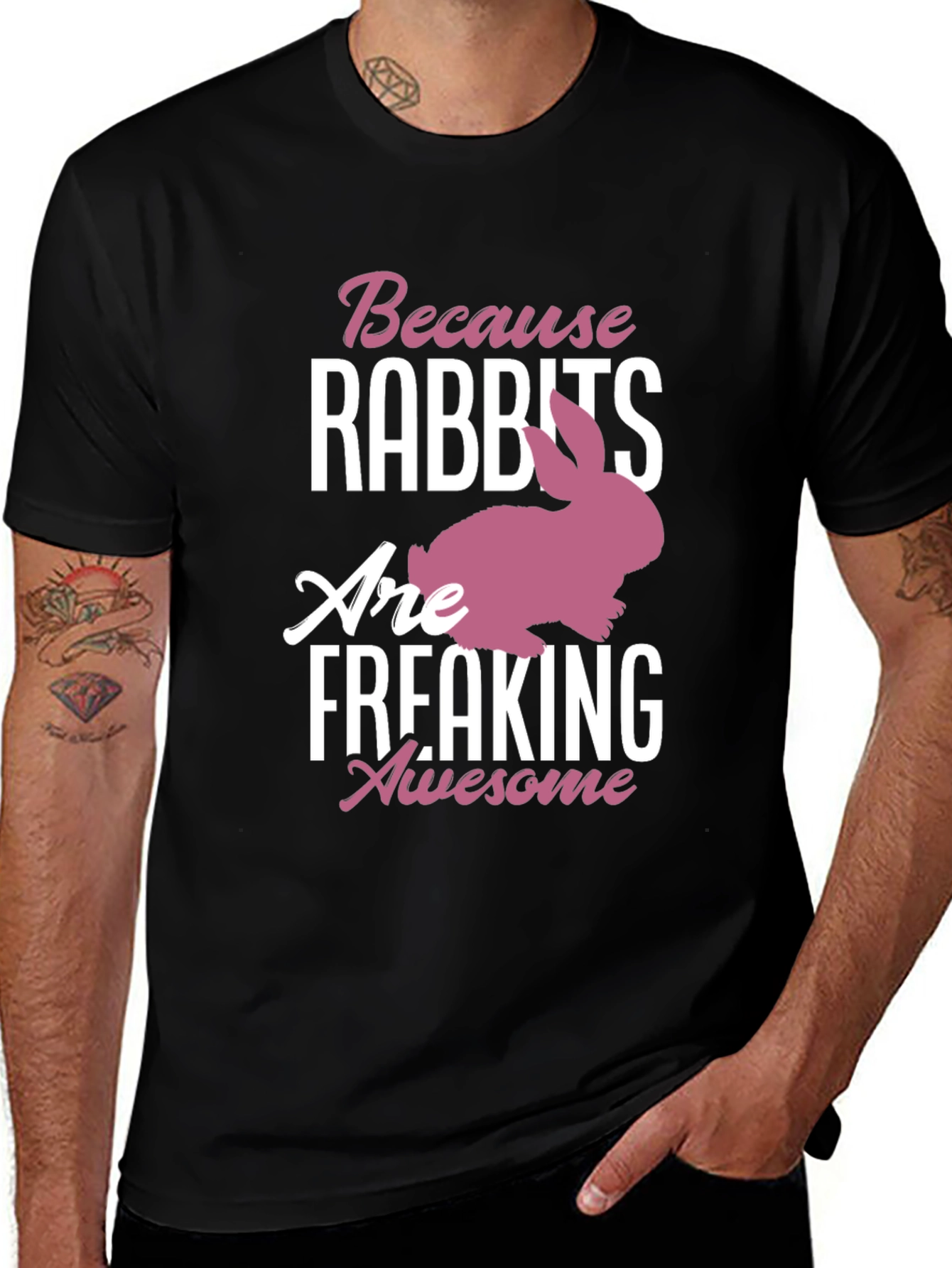 Rabbits Are Awesome Graphic Tee
