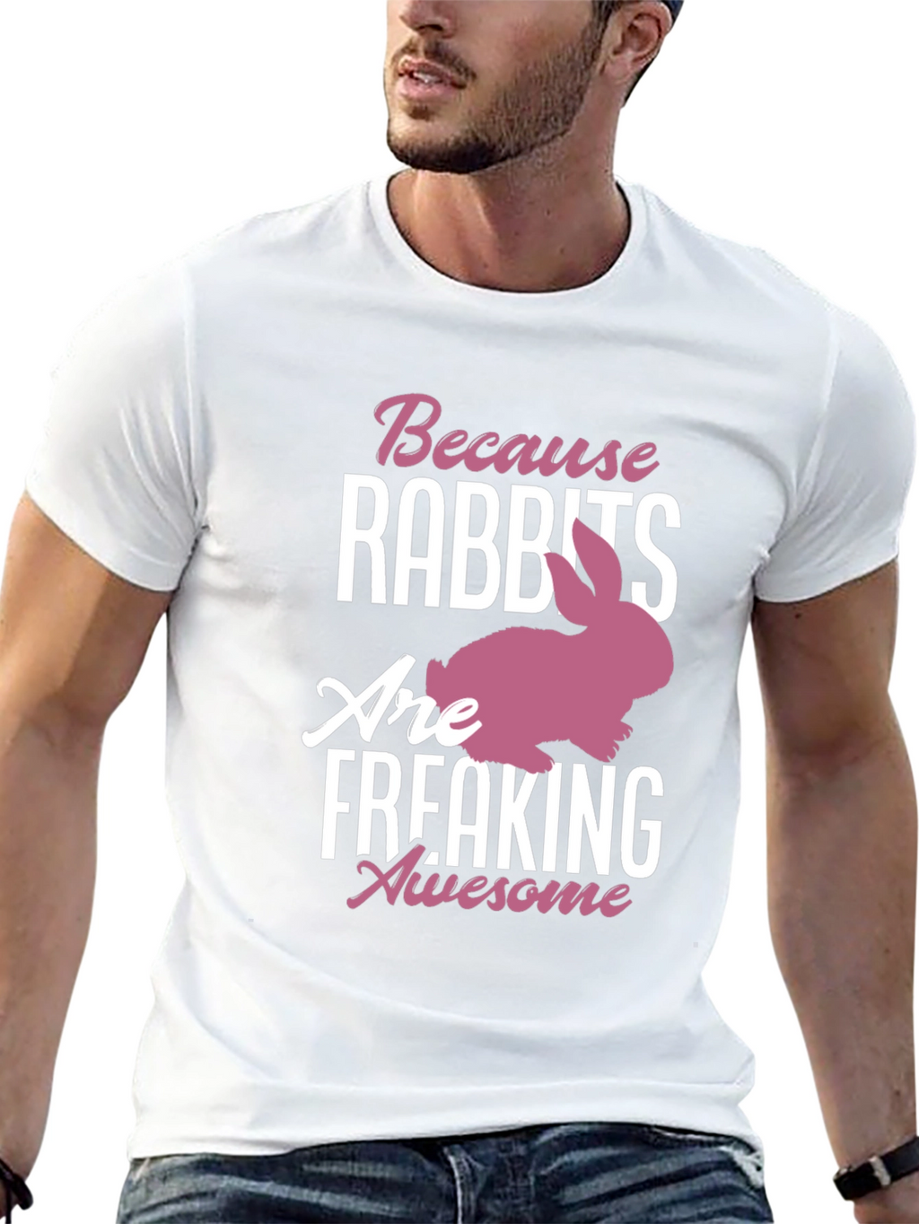 Rabbits Are Awesome Graphic Tee