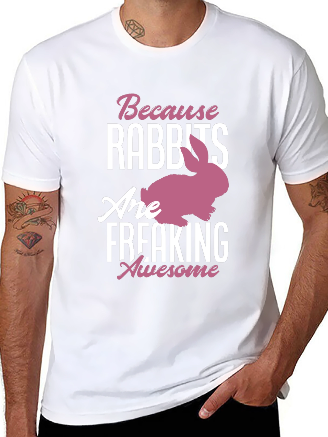 Rabbits Are Awesome Graphic Tee