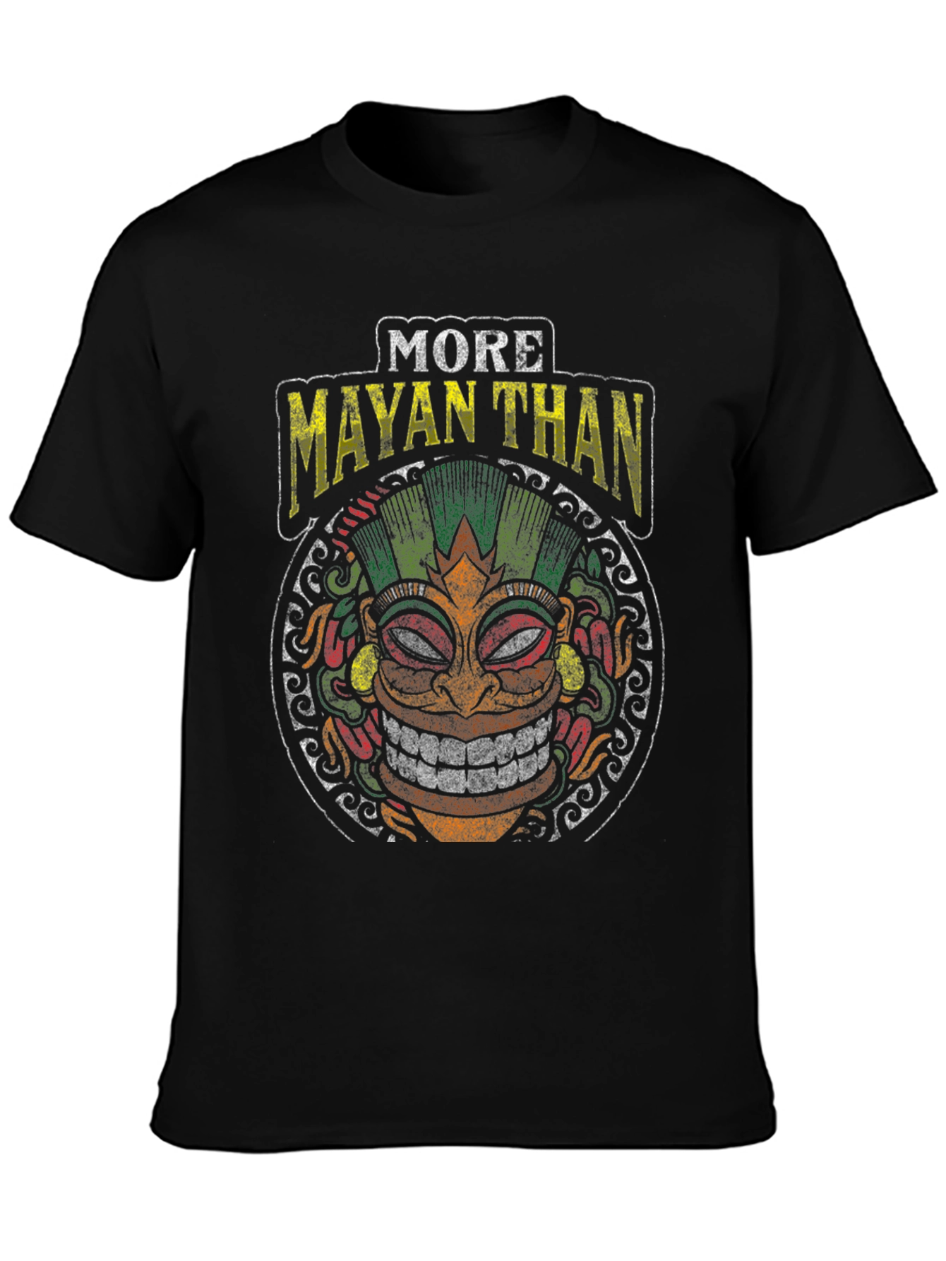 More Mayan Than Graphic T-Shirt - Black