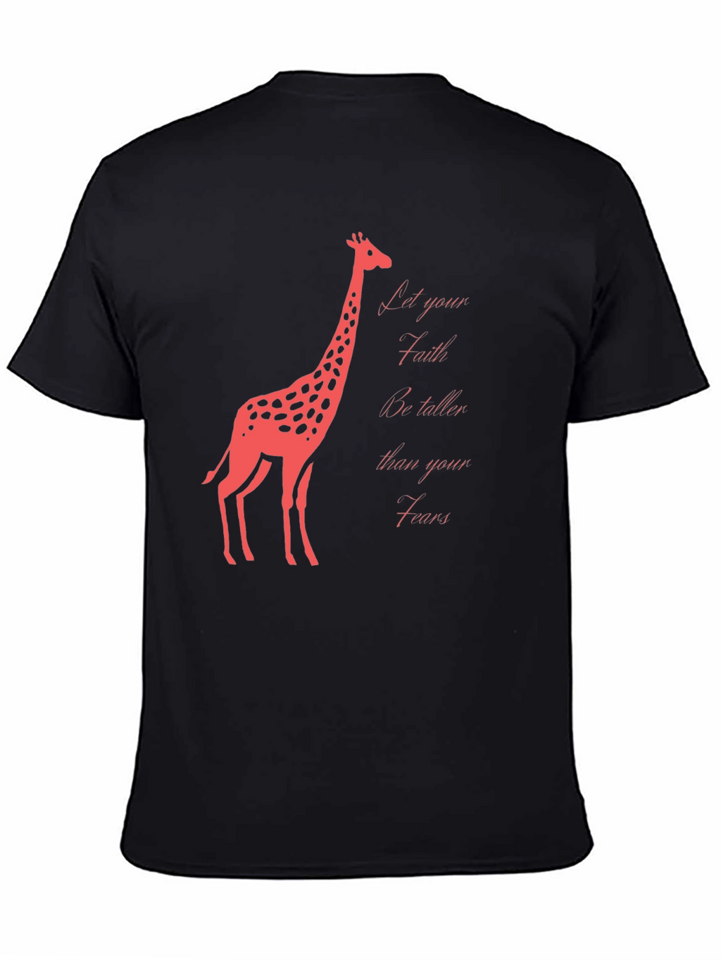 Faith Over Fears Giraffe Graphic T-Shirt