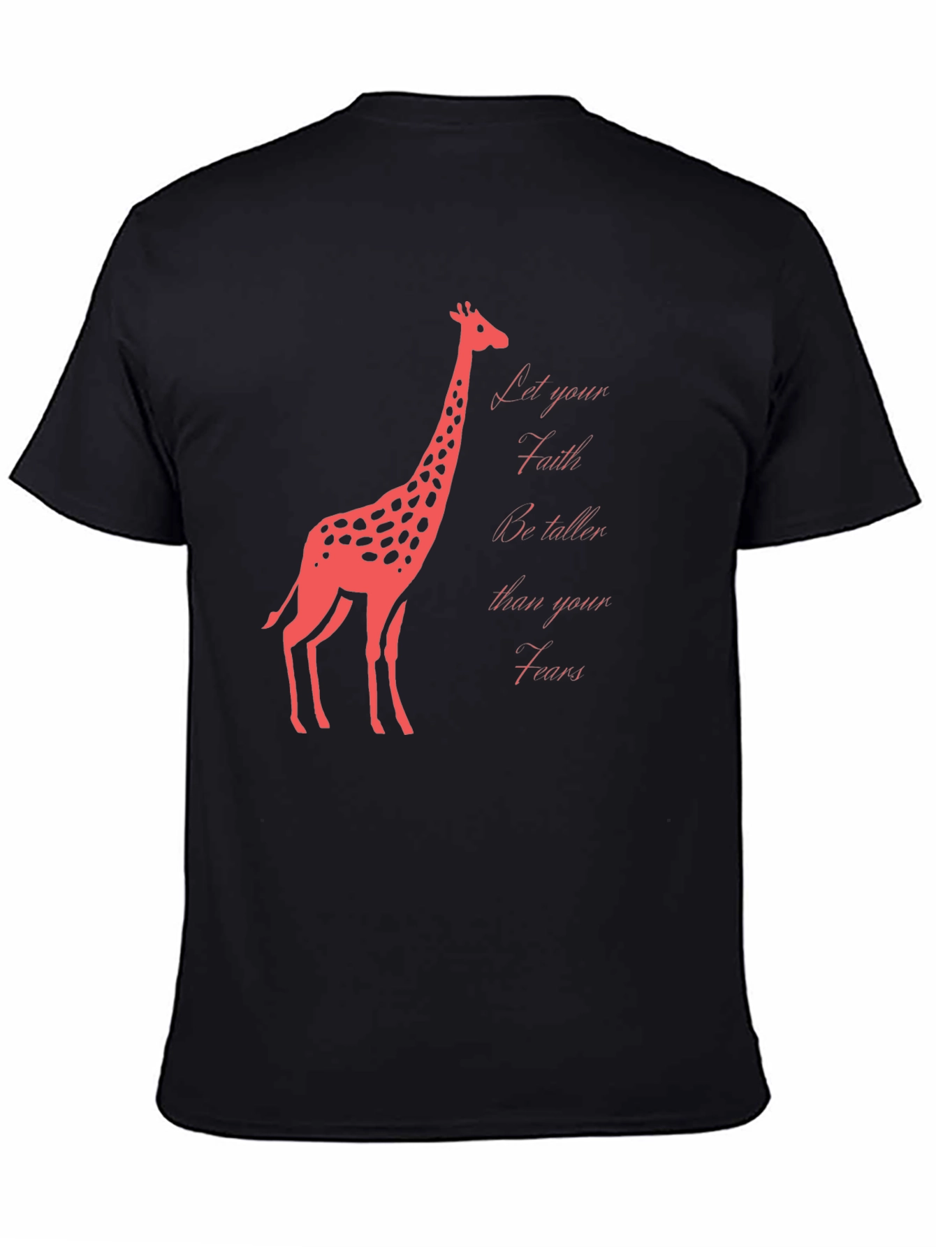 Faith Over Fears Giraffe Graphic T-Shirt