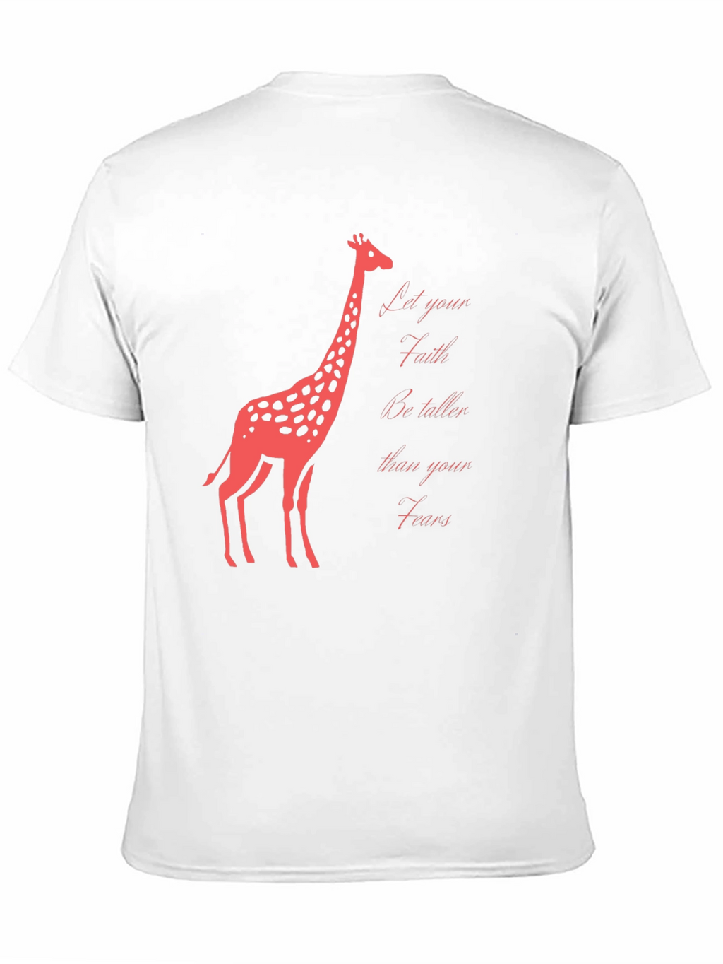 Faith Over Fears Giraffe Graphic T-Shirt