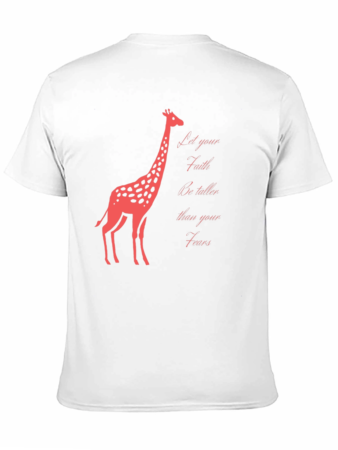 Faith Over Fears Giraffe Graphic T-Shirt