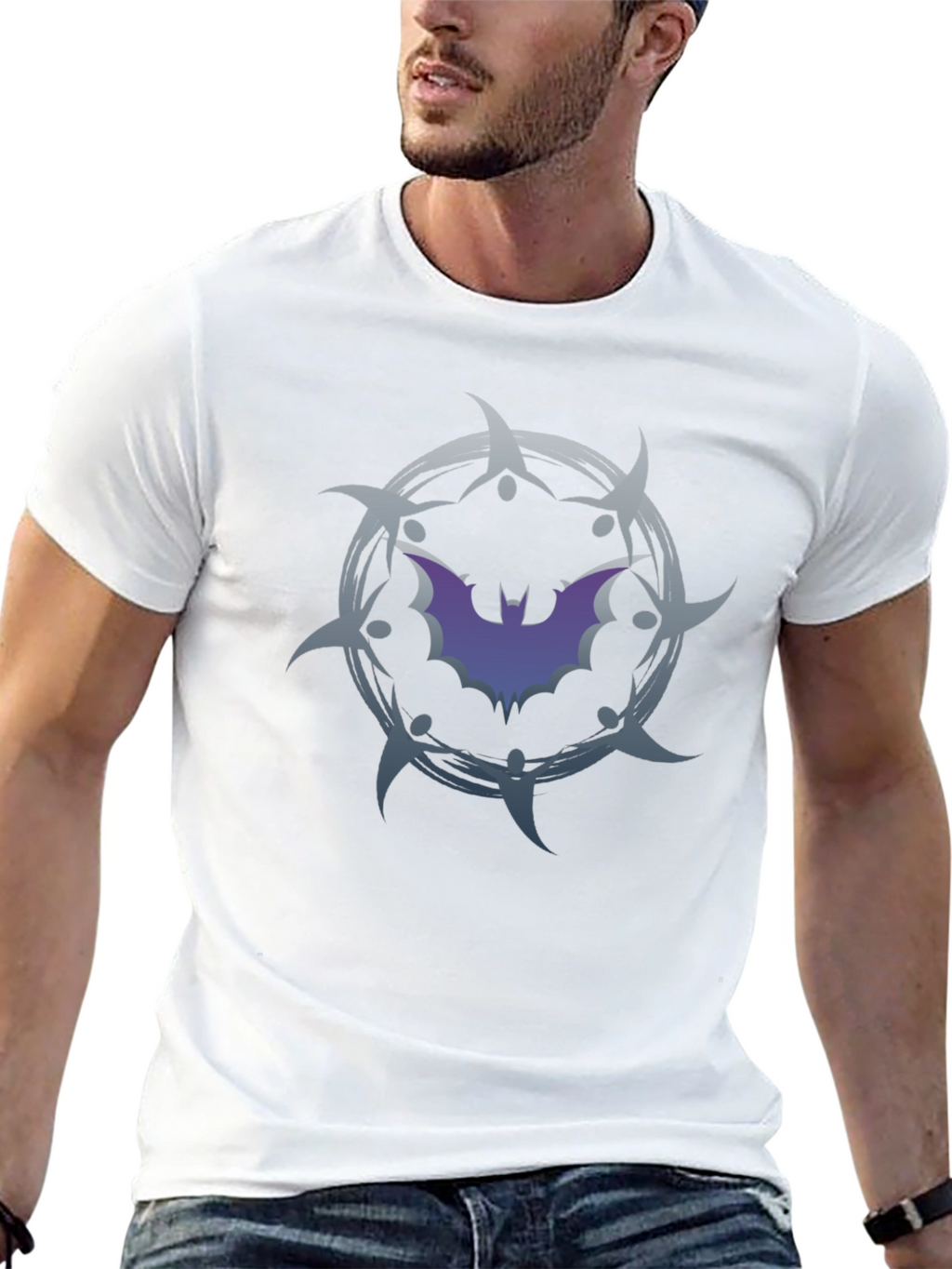 Bat Emblem Graphic Tee - Dark Nights Style
