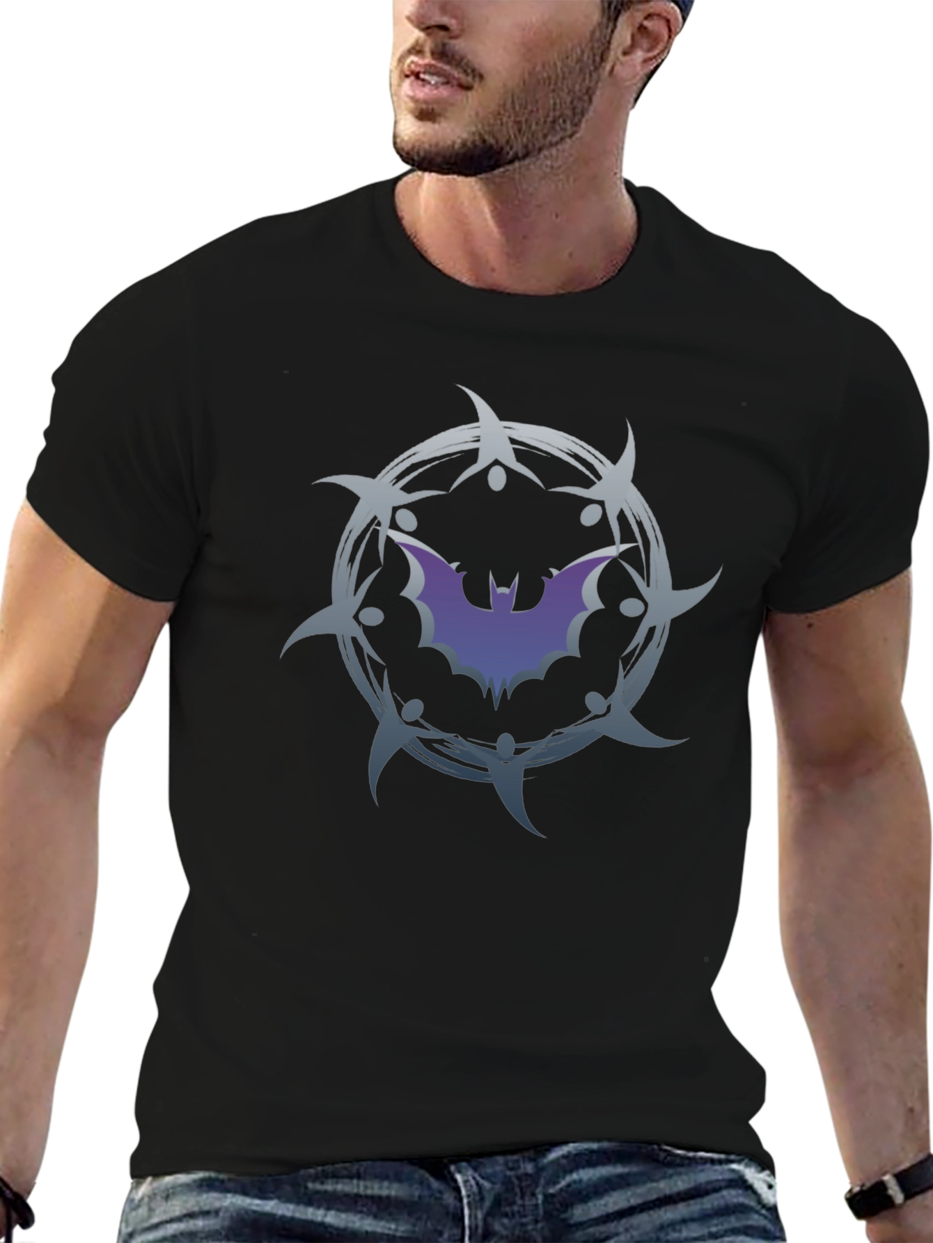 Bat Emblem Graphic Tee - Dark Nights Style