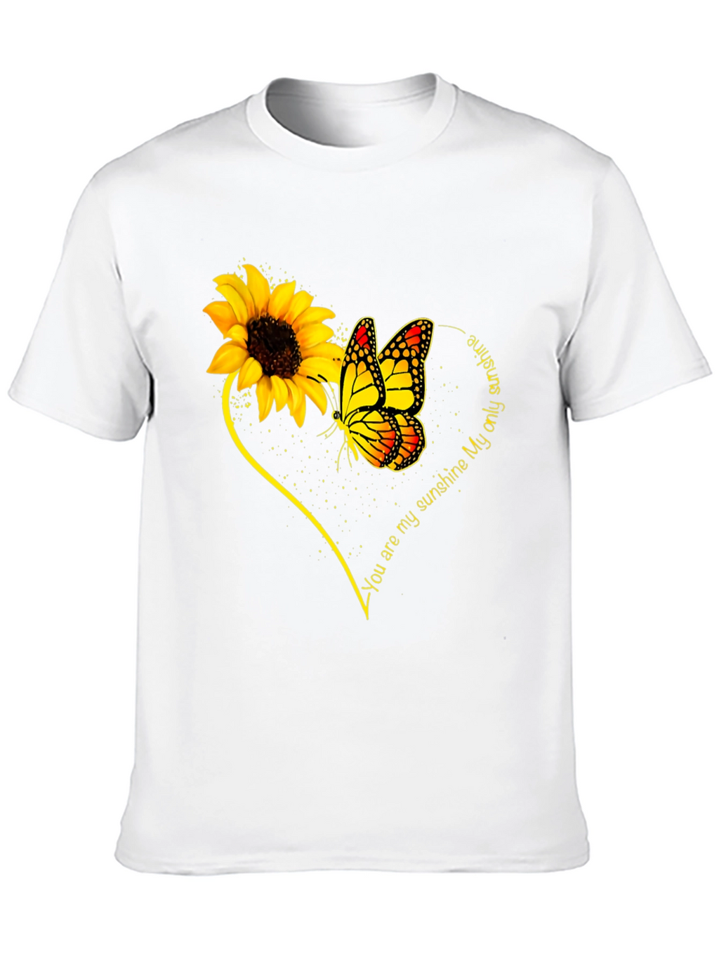 Sunflower & Butterfly T-Shirt - You Are My Sunshine