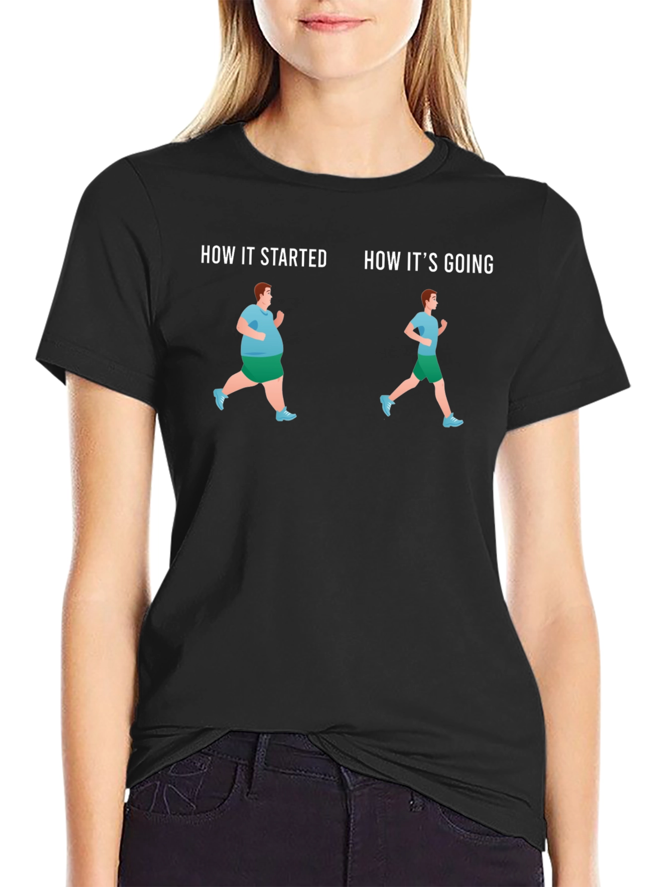Fitness Journey T-Shirt - How It Started How Its Going