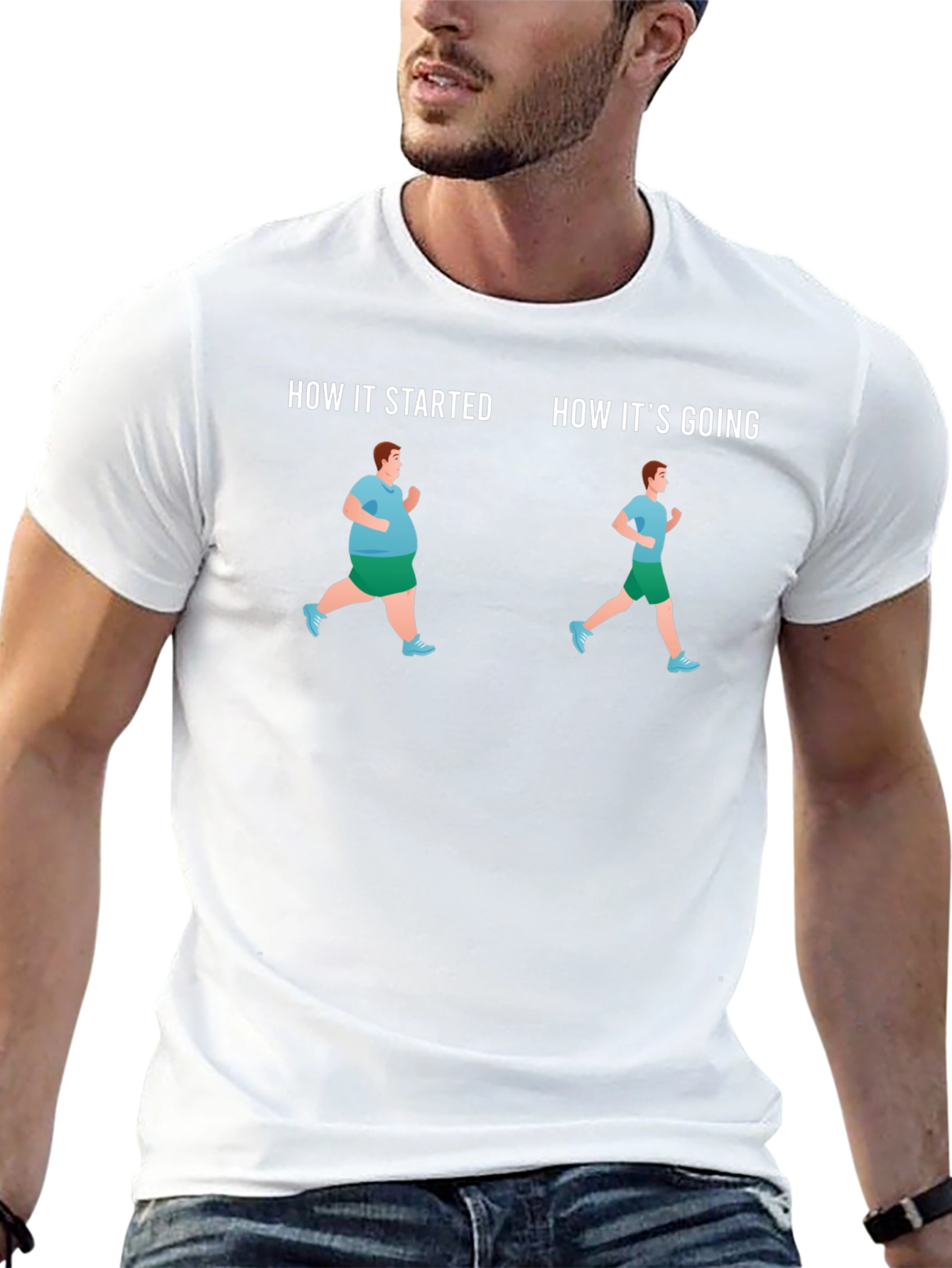 Fitness Journey T-Shirt - How It Started How Its Going