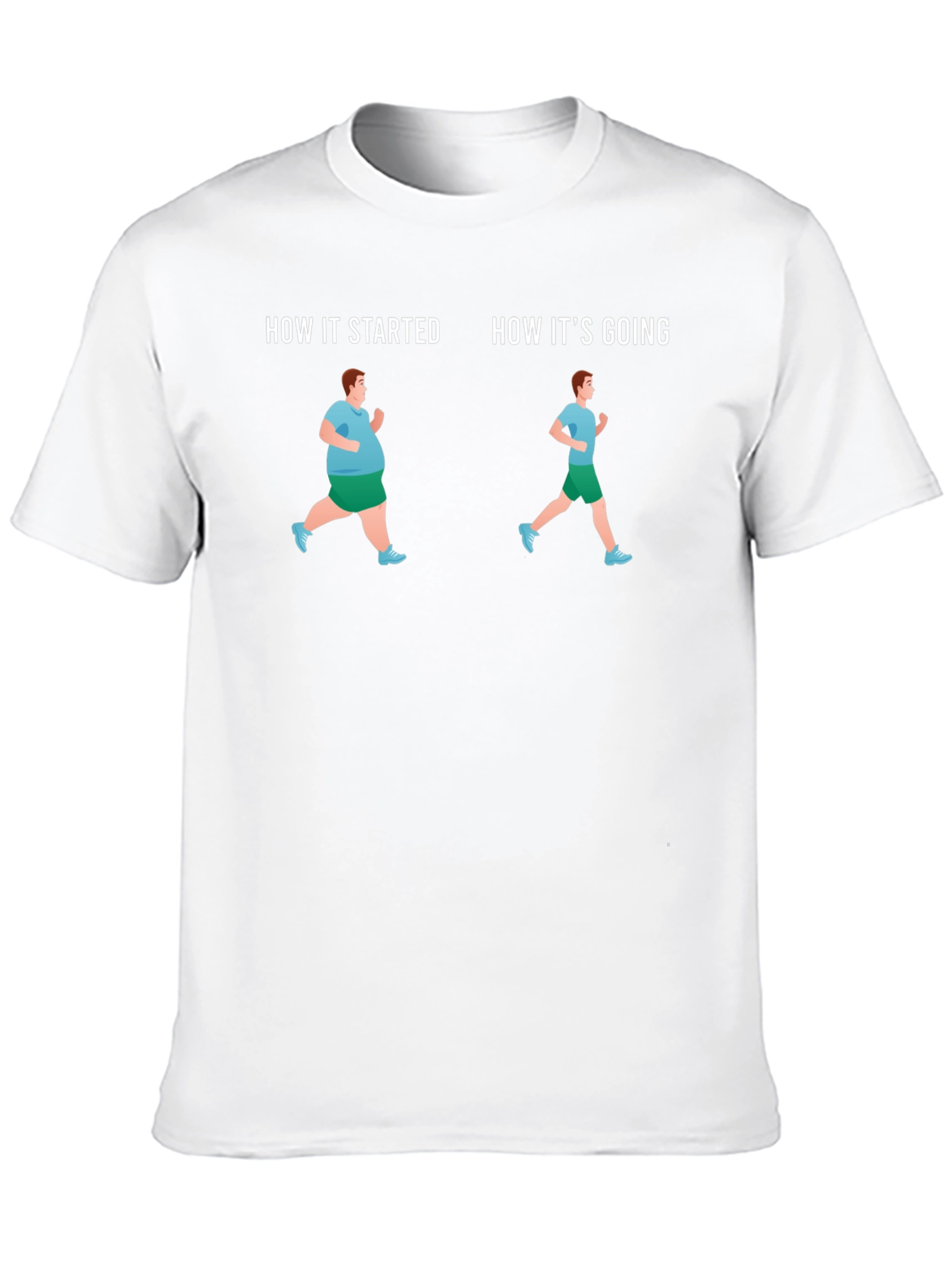 Fitness Journey T-Shirt - How It Started How Its Going